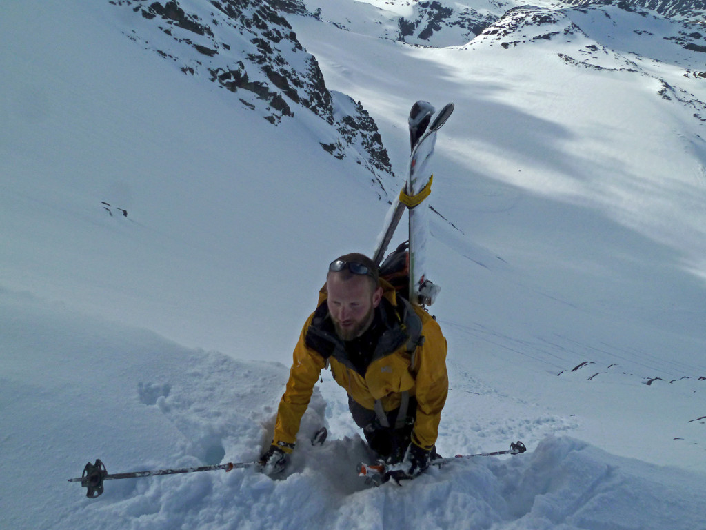 Giertvasstind 2351m, N face of E ridge. Hurrungane (West Jotunheimen)